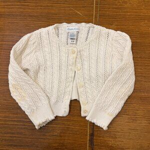 Ralph Lauren White Knit Cardigan 18M